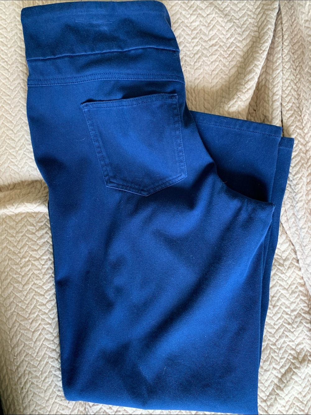 Ruby Rd Petite Classic Women's Pull-On Pants in Deep Blue - Picture 2 of 3